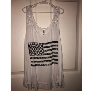 American Flag Fashion Tank Top